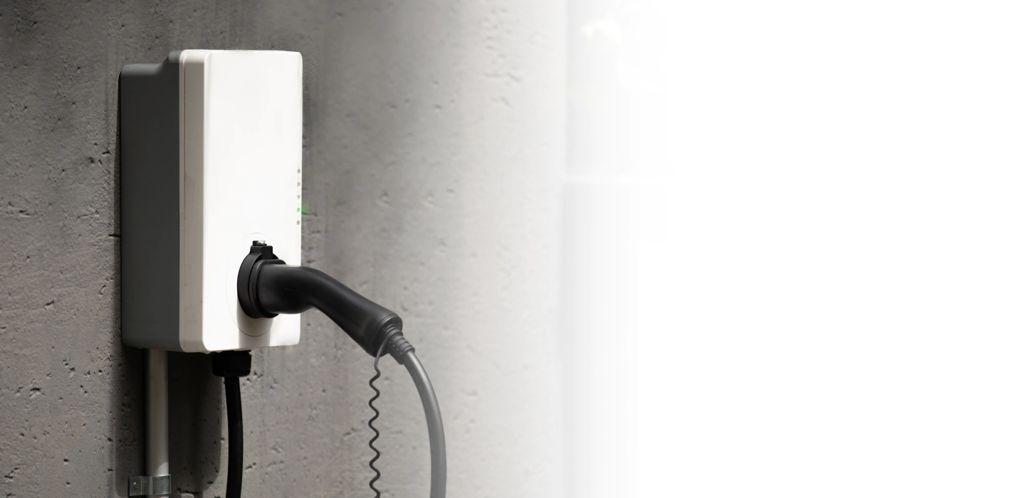 electric charger installed in a residential house